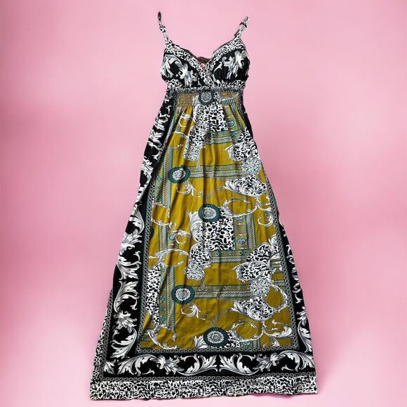 Maxi Sundress with Built in Bra Spaghetti Straps - Picture 1 of 4